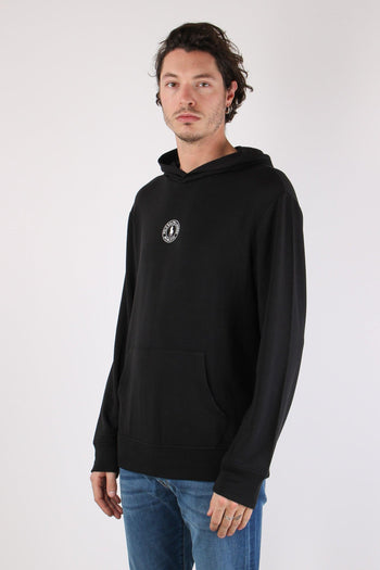Felpa Cappuccio Logo Centrale Polo Black - 3
