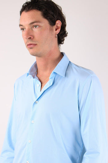 Camicia Tessuto Tecnico Micro Fantasia White - 7