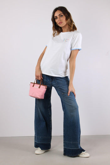 T-shirt Scritta Ricamo Mare - 7