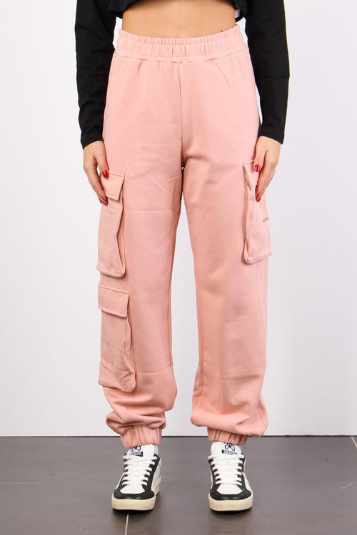 Pantalone Felpa Tasconato Old Rose - 2