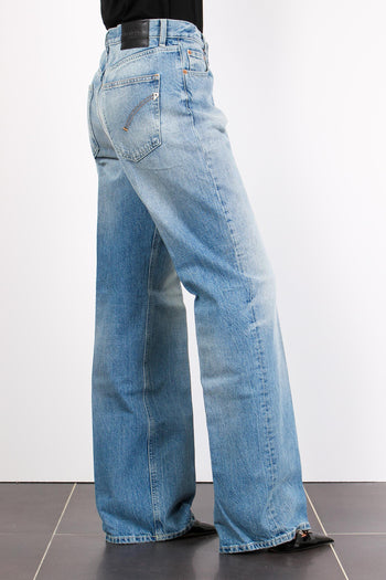 Francine Denim Gamba Larga Denim Medio - 8