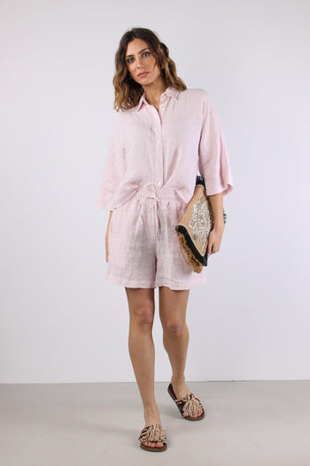 Short Lino Rosa - 5