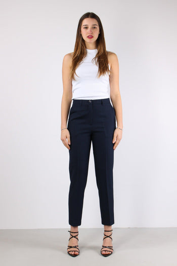 Pantalone Sigaretta Poliviscos Blu - 2