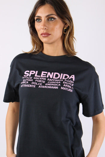 T-shirt Over Splendida Piombo - 7