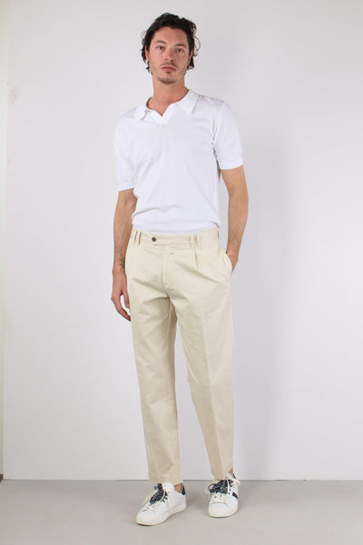 Tela Pantalone Largo Sabbia