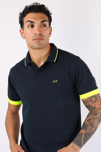 Polo Colletto Filo Navy Blue - 6