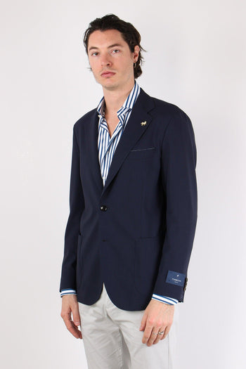 Giacca Monopetto Fresco Lana Blu Navy - 2