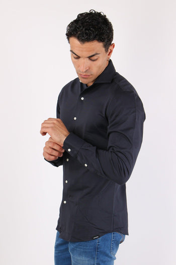 Camicia Technical Piquet Navy - 6