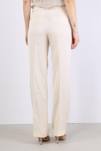 Pantalone Fluido Pences Ivory - 4