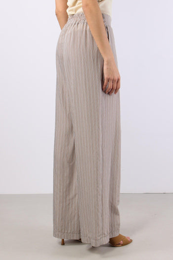 Pantalone Palazzo Riga Beige - 6