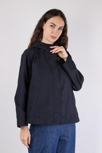 Cappa Nylon Cappuccio Blu - 8