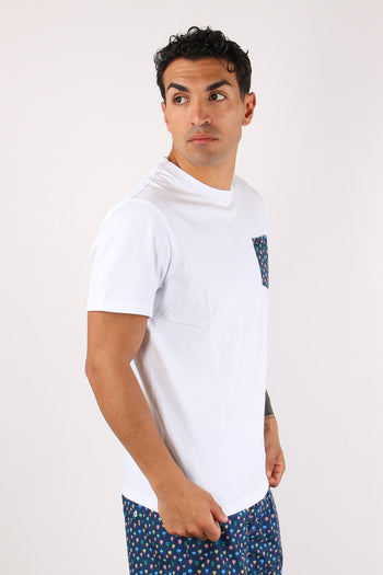 T-shirt Taschino Fantasia Bianco/giallo - 7