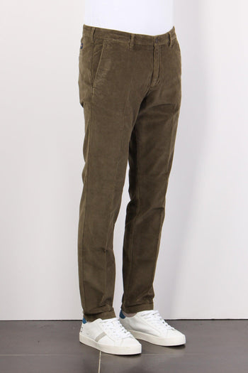 Pantalone Chino Velluto Militare - 4