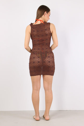 Abito Macrame Corto Moro - 4