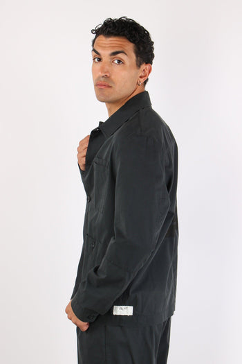 Canoa Giacca Camicia Tasche Nero - 3