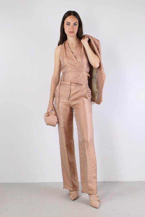 Gilet Portafoglio Spalmato Blush