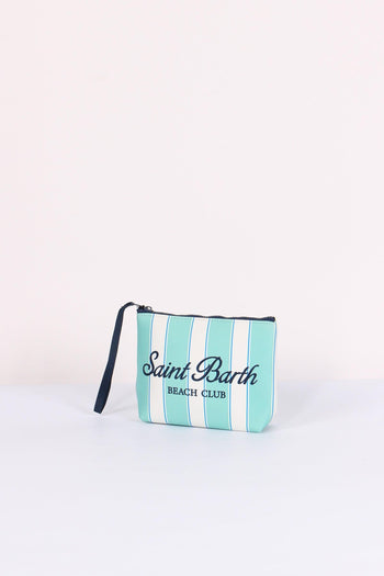 Aline Pochette Righe Verde - 2