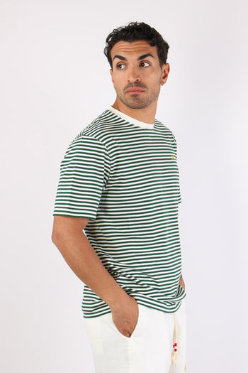 T-shirt Righe Verde/bianco - 5