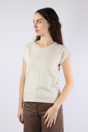 T-shirt Basica Cotone Crystal Grey - 7