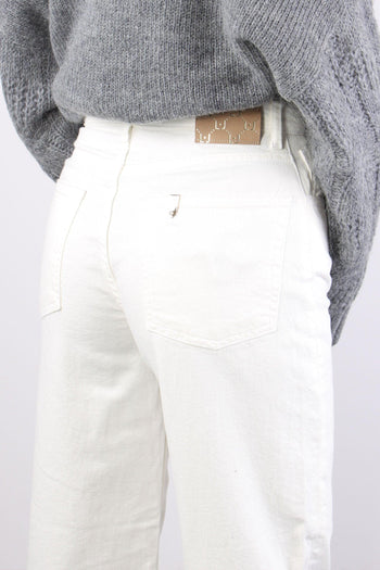 Pantalone Bull Gamba Dritta Bianco Lana - 7