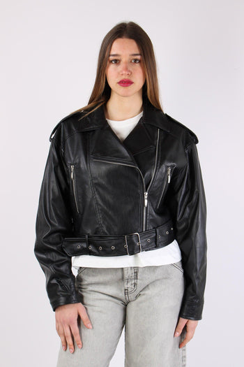 Chiodo Over Ecopelle Nero - 2