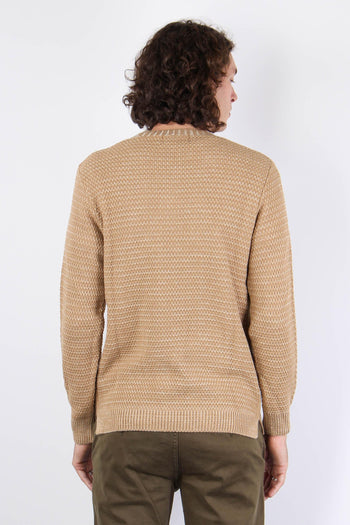 Maglia Punto Riso Cammello/beige - 3