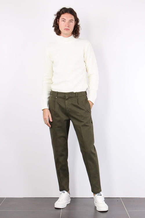 Pantalone Chino Gamba Dritta Avocado