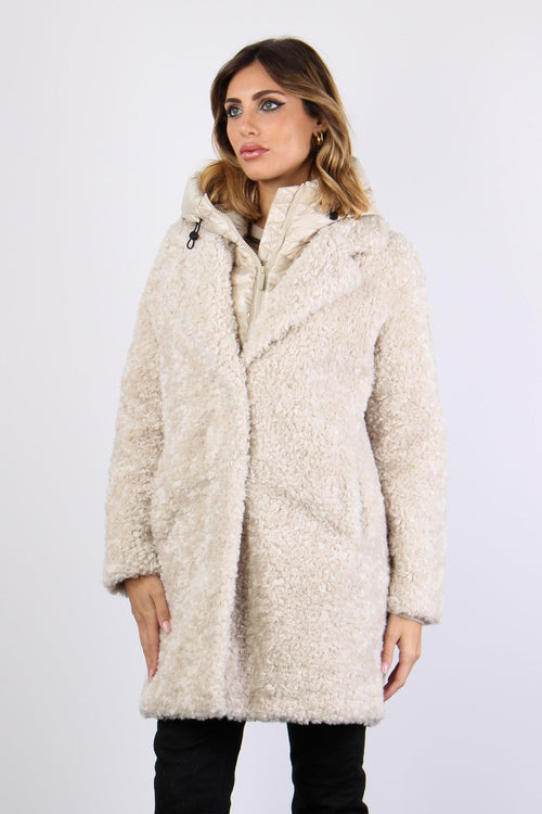 Cappotto Teddy Piuma Chantilly - 2