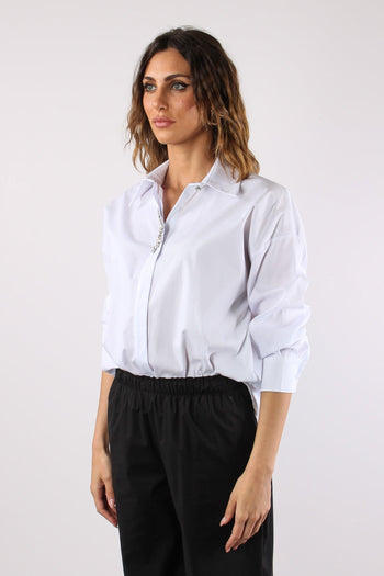Camicia Over Castone Bianco - 4