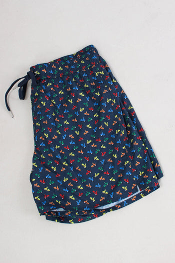 Costume Boxer Stampa Vespe Navy Blue - 3