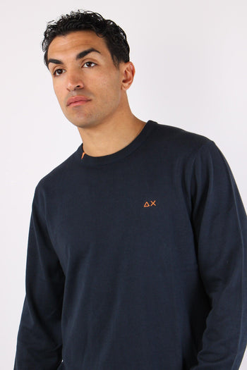 Maglia Basica Cotone Navy Blue - 7