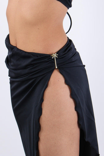 Pareo Lycra Palma Nero - 8