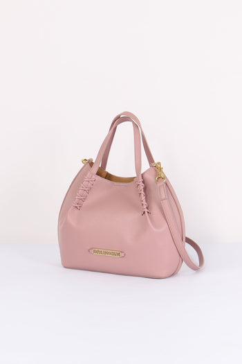Borsa 2 Manici Intreccio Rosa - 2