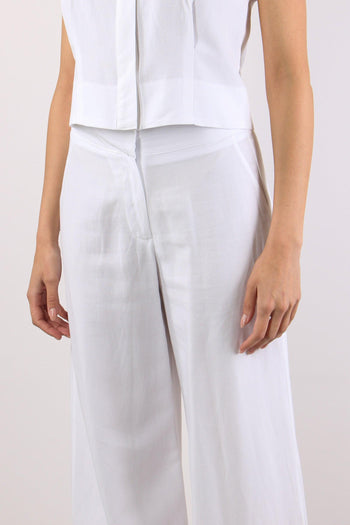 Pantalone Vita Alta Palazzo Bianco - 7