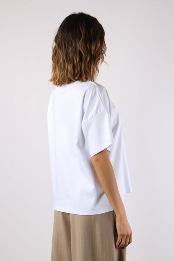 T-shirt Spicchio Fondo Pizzo Bianco - 6