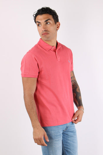 Polo Rete Slim Fit Red Sky - 3