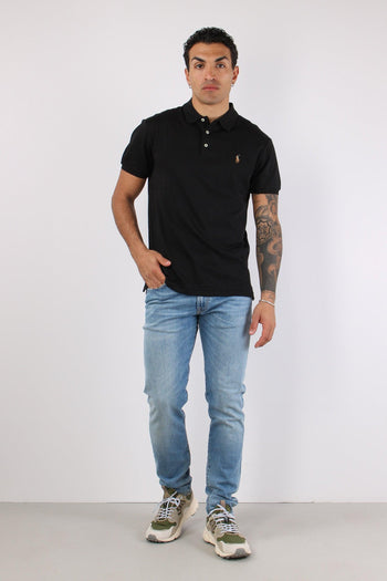 Polo Slim Fit Stretch Polo Black - 5