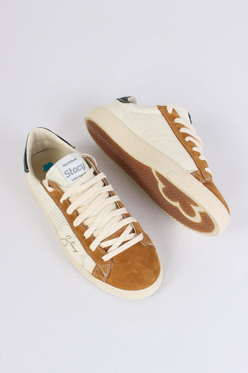 Sneakers Inserto Nylon Beige/brown - 2