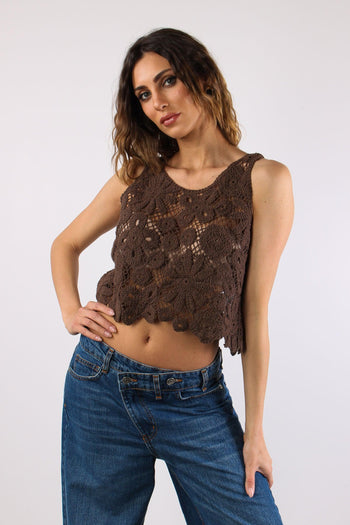 Top Macrame Cioccolato - 2