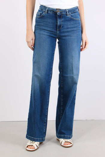 Jeans Good Flare Denim Scuro - 6