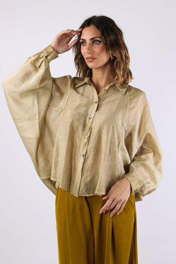Camicia Over M/l Olio - 2
