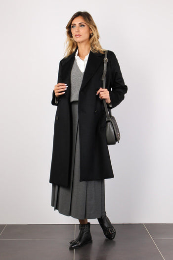 Zum Cappotto Doppiopetto Nero - 4