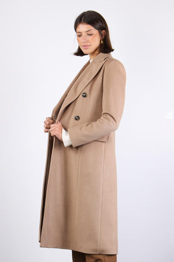 Cappotto Lungo Sfiancato Cammello - 3