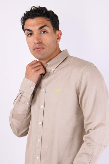 Camicia Basica Lino Stone - 7