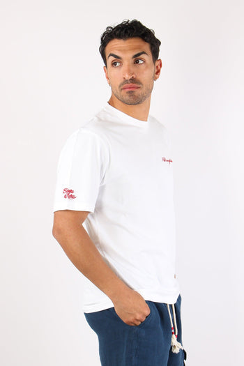 T-shirt Scritta Ricami Abbronzatissimo - 6
