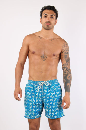 Costume Boxer Fantasia Blu - 2