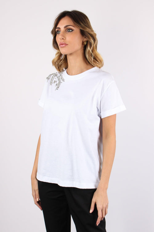 T-shirt Castoni Spalla Bianco - 2