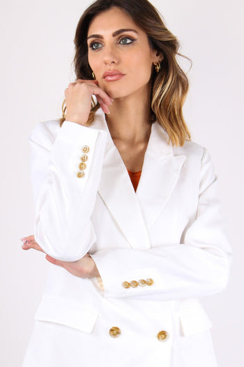 Giacca Doppiopetto Misto Lino Burro - 8