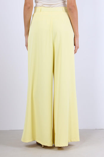 Pantalone Pences Fluido Cintur Giallo Banana - 4