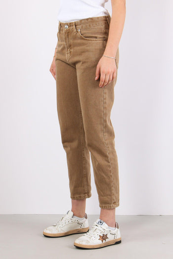 Denim Boyfriend Resinato Biscotto - 4